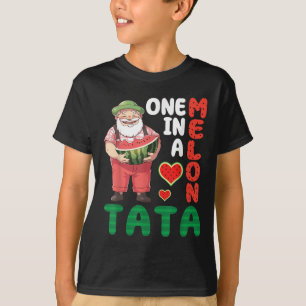 Big Man Eating Watermelon One In A Melon Grandfath T-Shirt