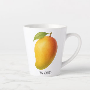 Big Mango, Sweet Fruit and Name Latte Mug