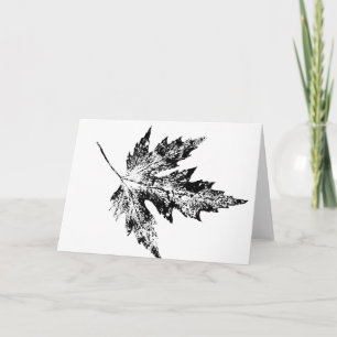 "Big Maple in Black" Country Greeting Card