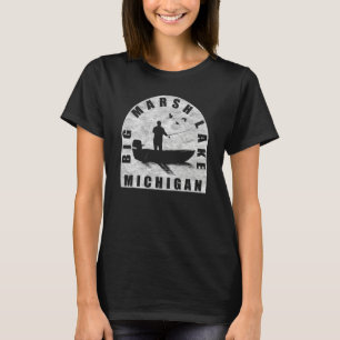 Big Marsh Lake Fishing Michigan T-Shirt