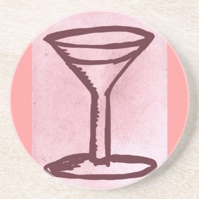BIG MARTINI PRINT COASTER (Front)