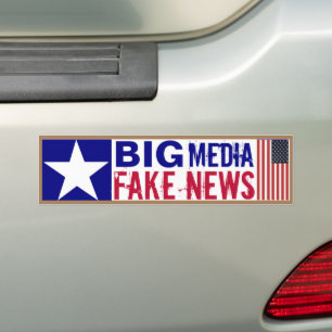  Big Media Fake News Bumper Sticker