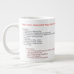 Big Microwave Mug (Chocolate Keto Mug Cake Recipe)