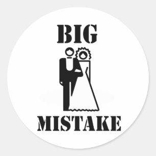 Big Mistake Classic Round Sticker