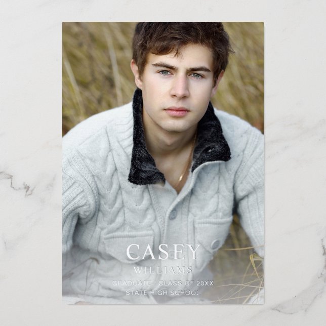 Big Mod Name Photo Graduation Party Vertical Light (Front)