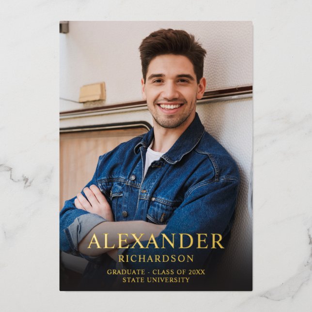 Big Mod Name Photo V Photo D Graduate Announcement (Front)