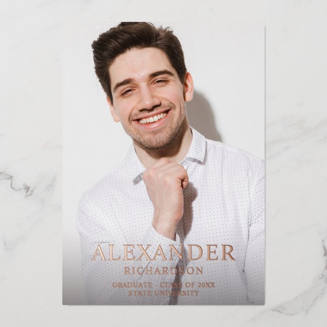 Big Mod Name Photo Ver Photo Graduate Announcement (Front)