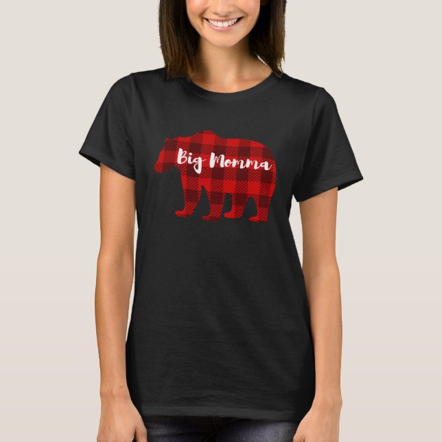 Big Momma Bear Outfit Women  Grandparent Family Ma T-Shirt (Front)
