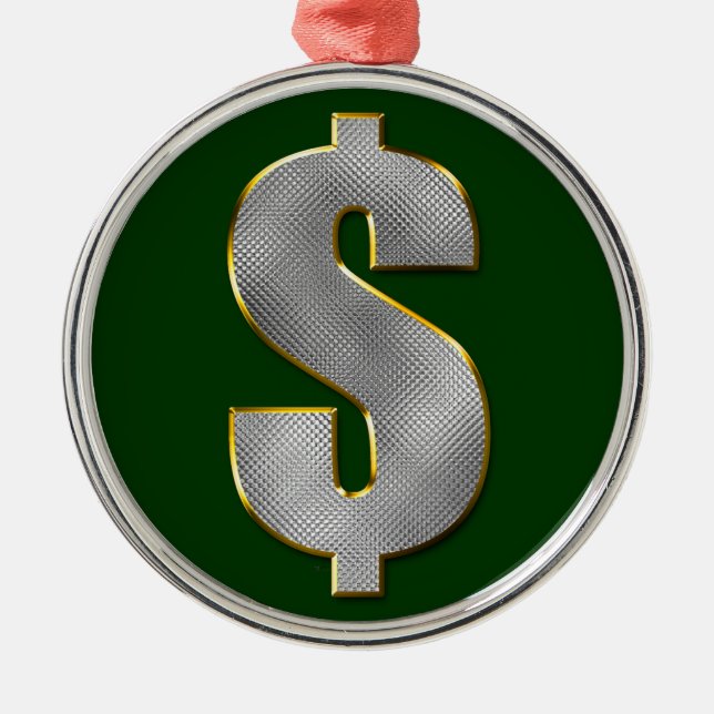 Big Money Metal Tree Decoration (Front)