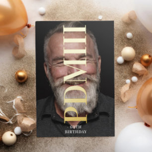 Big Monogram Bold Pressed Gold Birthday