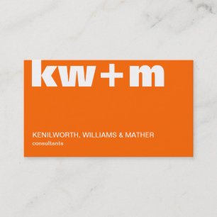 Big Monogram Business Card