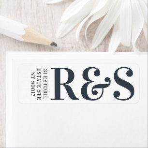 Big Monogram Modern Simple
