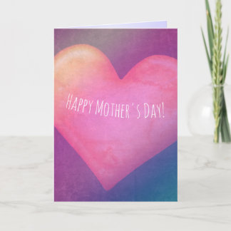 Big Mother's Day Heart with customisable text Card