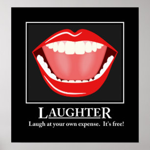 Big Mouth Funny Humour Laughter Motivational Poste Poster