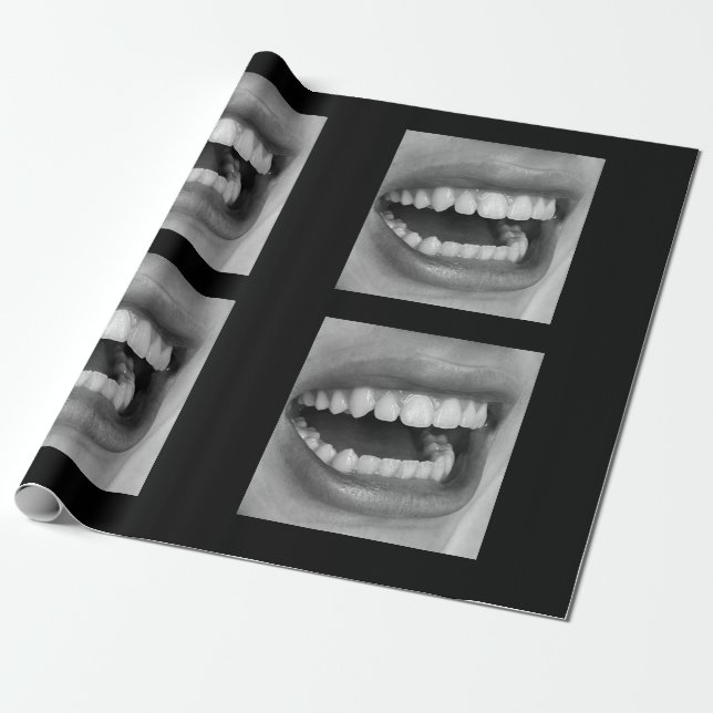 Big Mouth Wrapping Paper (Unrolled)