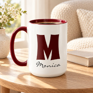 Big Mug Huge Mug Script Custom Name Monogram