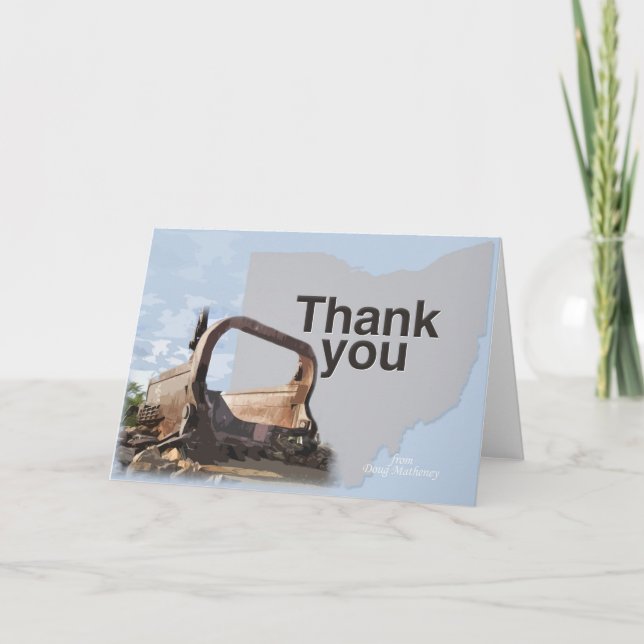 Big Muskie thank you card (Front)
