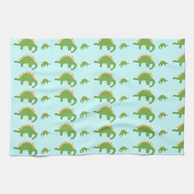 Big 'n' Little Stegosauruses towel (Horizontal)