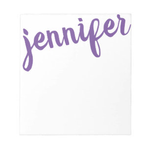 Big Name Purple Personalised Notepad