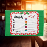 Big Naughty or Nice  Tea Towel<br><div class="desc">Name names! Santa wants to know! Get your kitchen ready for the holidays with our Peppermint Candy Kitchen Towel! Featuring a bold list framed by festive candy, this towel helps Santa keep track of who’s been naughty or nice. Perfect for Christmas, fun parties, and holiday celebrations, it adds a playful...</div>