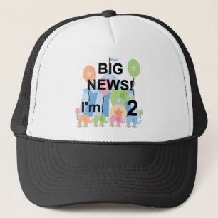 Big News Circus 2nd Birthday T-shirts and Gifts Trucker Hat