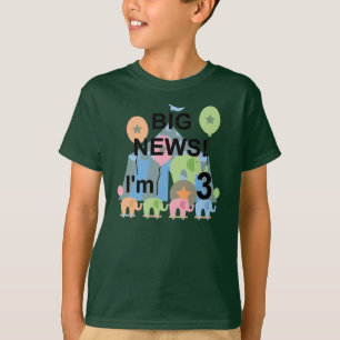 Big News Circus 3rd Birthday Tshirts and Gifts