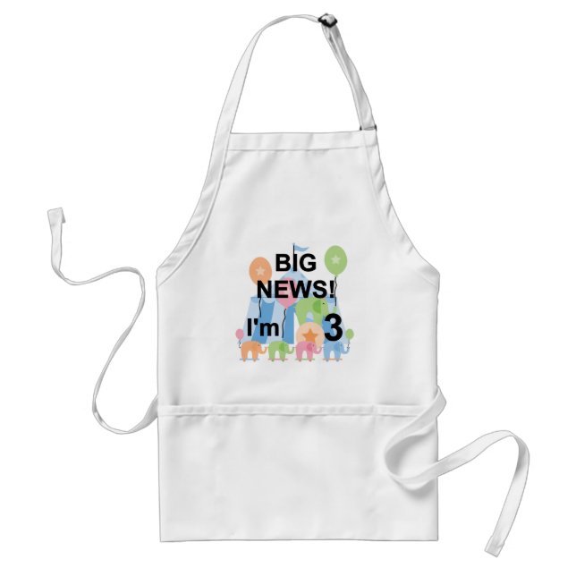 Big News Circus 3rd Birthday Tshirts and Gifts Standard Apron (Front)