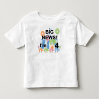 Big News Circus 4th Birthday T shirts and Gifts