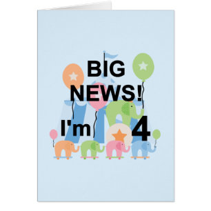 Big News Circus 4th Birthday T shirts and Gifts
