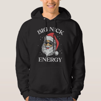 Big Nick Energy Christmas Pun Adult Humour Funny X Hoodie