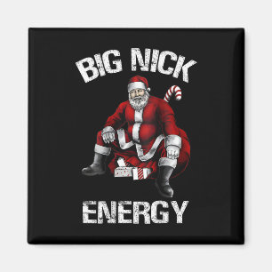 Big Nick Energy Fun Santa Christmas 2  Magnet
