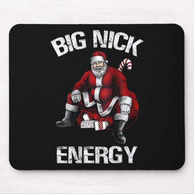 Big Nick Energy Fun Santa Christmas 2  Mouse Mat (Front)