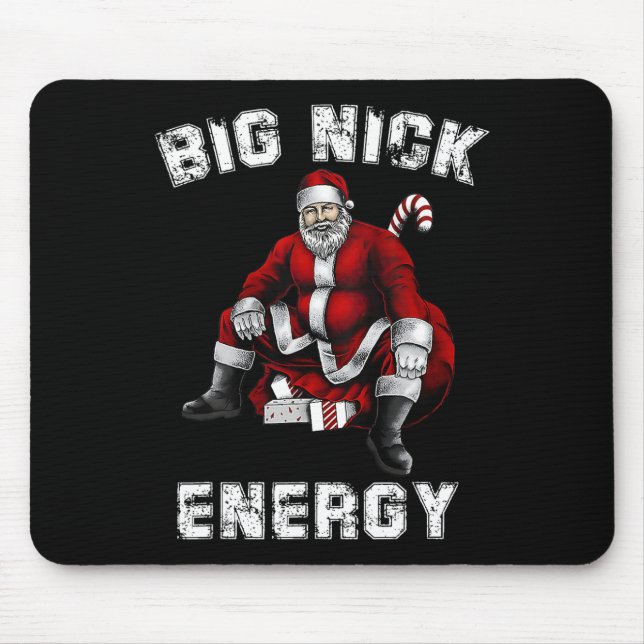 Big Nick Energy Fun Santa Christmas  Mouse Mat (Front)