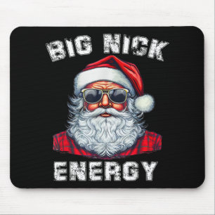 Big Nick Energy Funny Santa Christmas _1  Mouse Mat