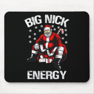 Big Nick Energy Funny Santa Christmas 1  Mouse Mat