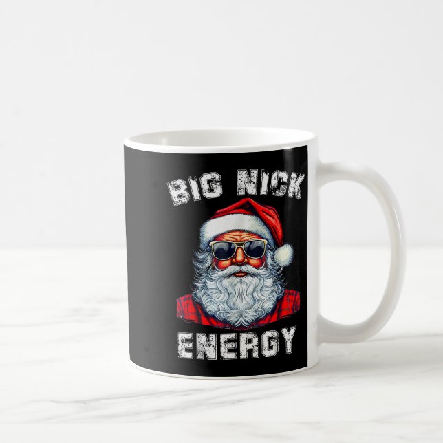 Big Nick Energy Funny Santa Christmas  Coffee Mug (Right)