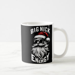 Big Nick Energy Funny Santa Christmas Coffee Mug