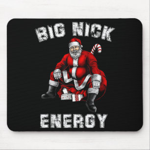 Big Nick Energy Funny Santa Christmas Mouse Mat