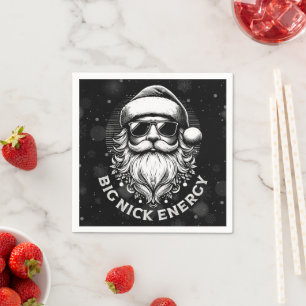 Big Nick Energy Santa Funny Christmas Xmas Holiday Napkin