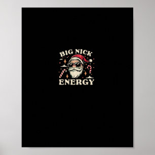 big nick energy santa poster