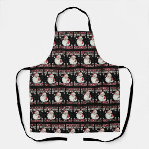 Big Nick Energy Santa Ugly Christmas Sweater Apron