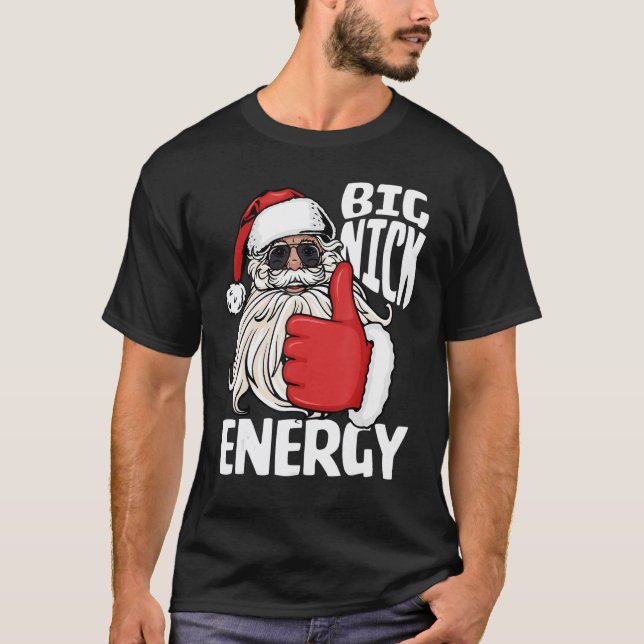 Big Nick Energy  Xmas Christmas Ugly Sweater Men W (Front)