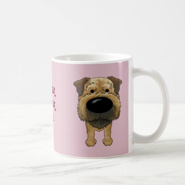 Big Nose Border Terrier Coffee Mug (Right)