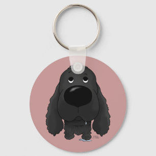 Big Nose Cocker Spaniel Key Ring