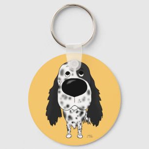 Big Nose English Setter Key Ring