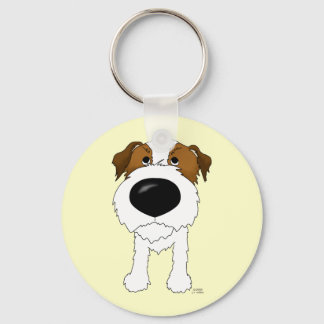 Big Nose Jack Russell Terrier Key Ring