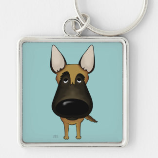 Big Nose Malinois Key Ring