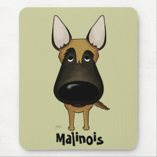 Big Nose Malinois Mouse Mat