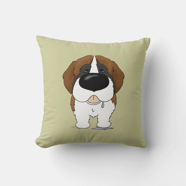 Big Nose Saint Bernard Cushion (Front)