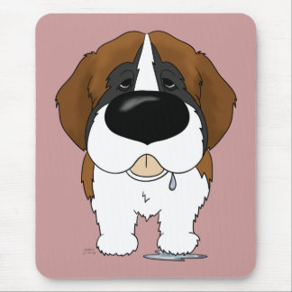 Big Nose Saint Bernard Mouse Mat